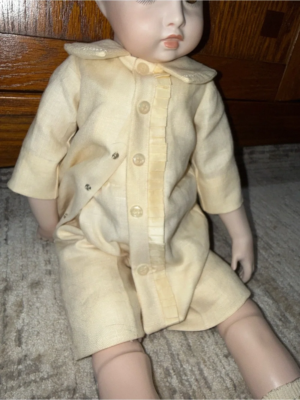 Vernon Seeley 1970’s bisque porcelain reproduced antique doll mold boy doll